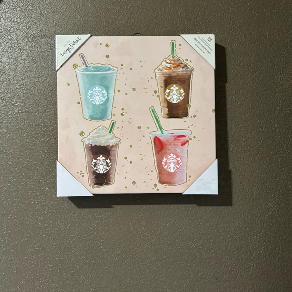 Starbucks canvas decor